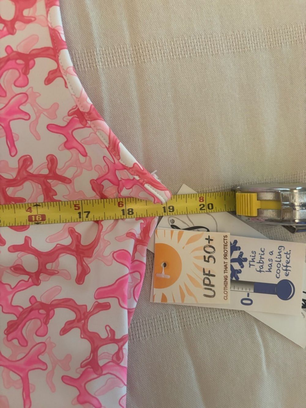 Lulu-B Pink and White Coral-Print Midi Dress - Picture 7 of 9